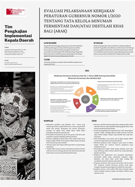 Hasil Penelitian Riset Evaluasi Pelaksanaan Kebijakan Peraturan