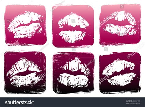 Set Lips Stock Vector Royalty Free 56000179 Shutterstock