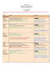 Fall 2019 NURS 223 Patho Pharm Lecture Schedule Final 8 1 2019 Docx