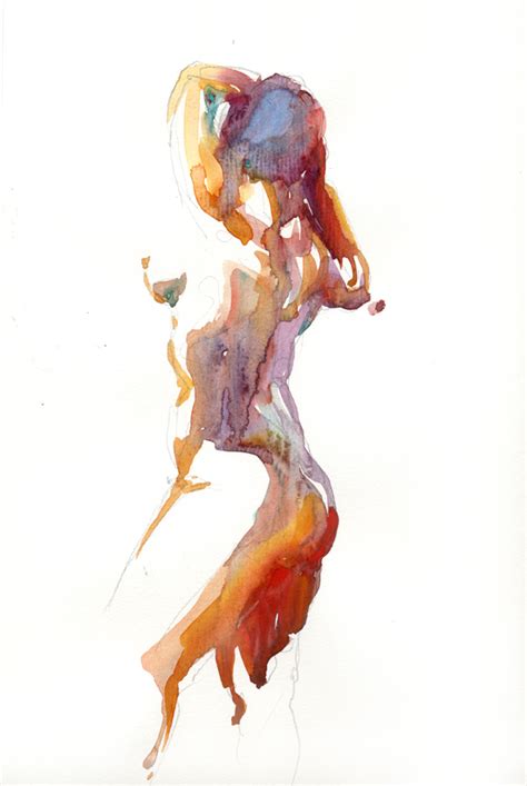 Helen Str M Watercolor Figure Sketches