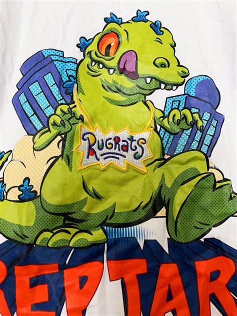 Mens Nickelodeon Rugrats Shirt Size Small Reptar Gem