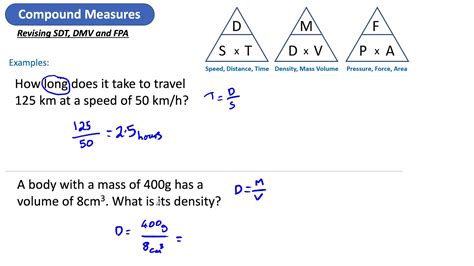 Compound Measures Revision YouTube