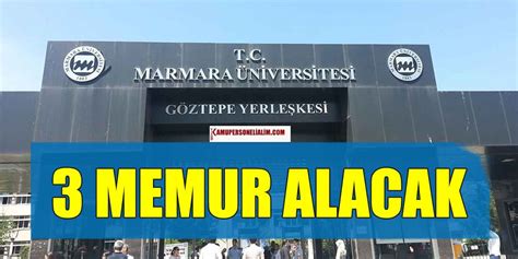 Marmara Niversitesi Ki I S Zle Meli Personel Alacak Personelilan