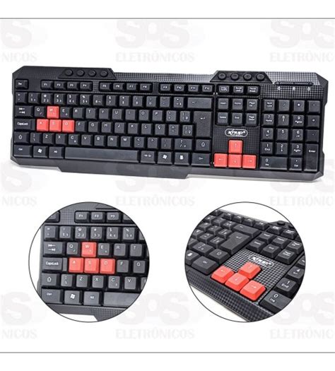 Teclado USB Gamer KP 2034 Knup Fio