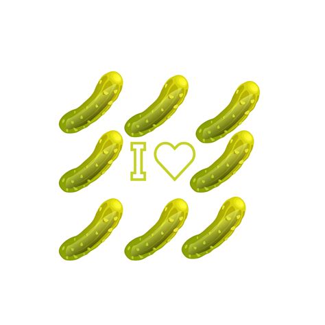 Home And Living Food And Beverage Preserves I Love Pickles Digital Download Png Love