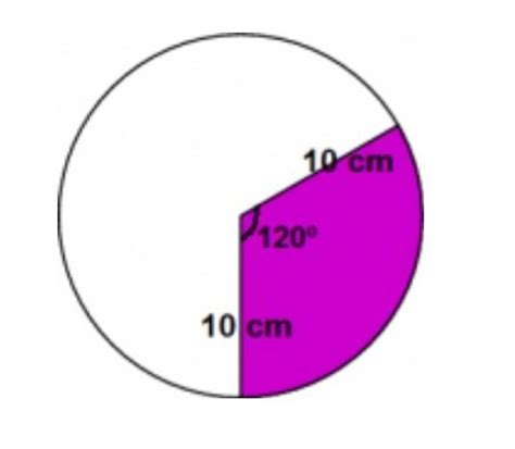 Calcule a área do setor circular representado na figura abaixo sabendo