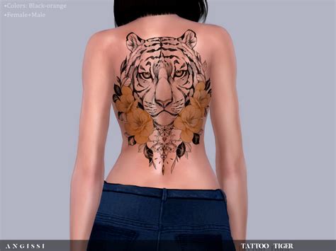 The Sims Resource - Tattoo-Tiger