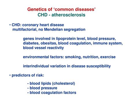 Ppt Human Molecular Genetics Iv Genetics Of Common Diseases