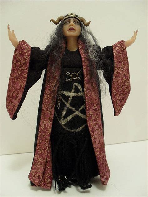 Jomed Dolls Miniature Dollhouse Witch The High Priestess By Jo Med