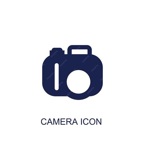 Premium Vector Camera Icon White Background