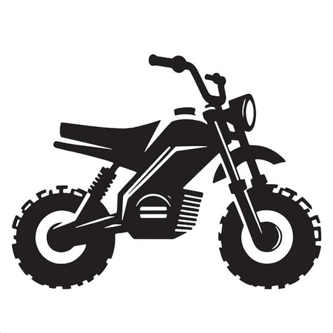 Premium Vector Off Road Motorbike Silhouette On A White Background