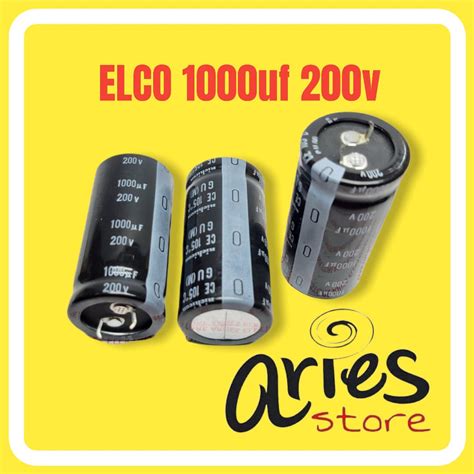 Jual ELCO 1000uf 200v ORIGINAL NICHICON Shopee Indonesia