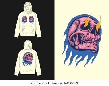 Streetwear Graphic Design Illustration Skull Stock Vector Royalty Free