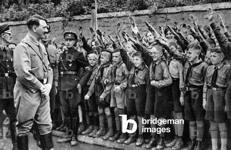 Image Of Hitlerjugend Paying Homage To Adolf Hitler Erfurt Photo