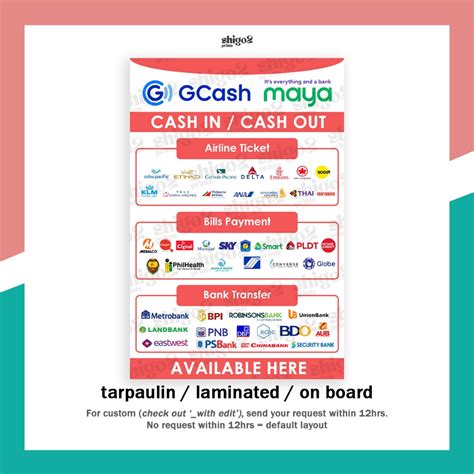 Red Gcash Maya All In One Bills Payment Business Tarpaulin And