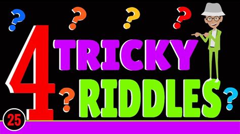 4 Tricky Riddles That Stump Most People Youtube