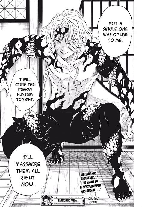 Demon Slayer Kimetsu No Yaiba Chapter 180 Demon Slayer Manga Panels Anime Demon Demon