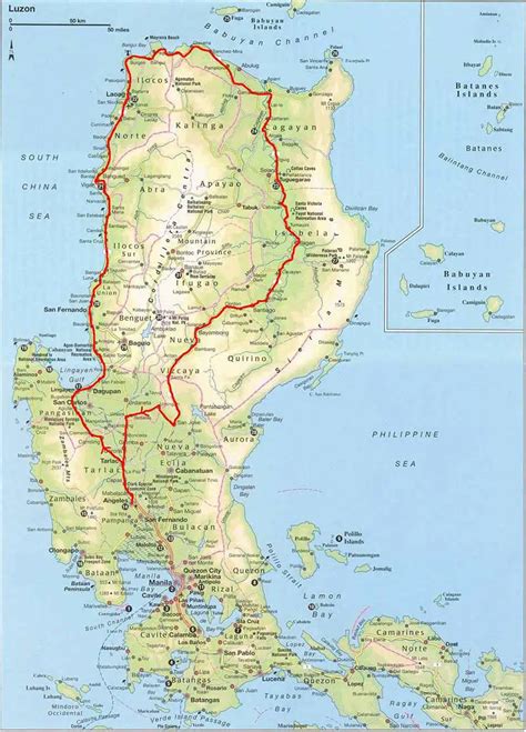 Luzon Strait Topographic Map