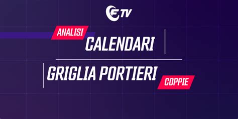 Live Calendari Serie A Analizziamoli Griglia Portieri Le Scelte