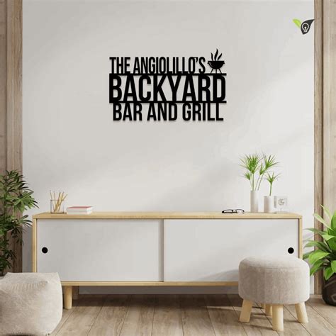 Personalized Bar Grill Sign Personalized Bar And Grill Sign