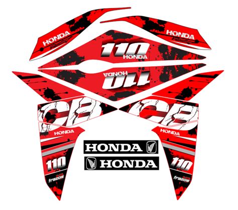 HONDA CB 110 PERSONALIZADO MANCHAS Calcas Monkey