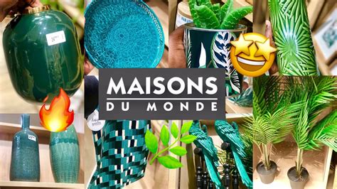 MAISONS DU MONDE NOUVEAU ARRIVAGE DECORATION STYLE VEGETAL NATURE