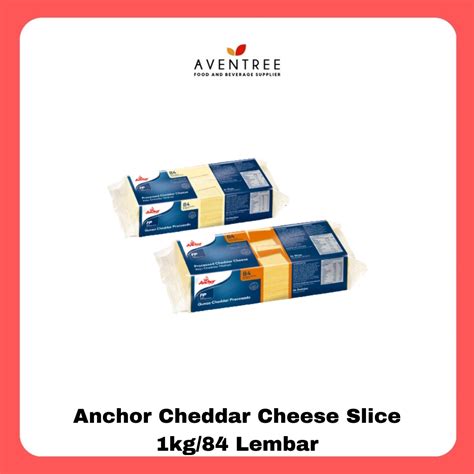 Jual Anchor Cheddar Cheese Slice Keju Lembaran Kg Lembar Shopee