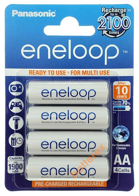 Aa Panasonic Eneloop 2000 Mah Bk 3mcce картонная упаковка 4 шт свежие