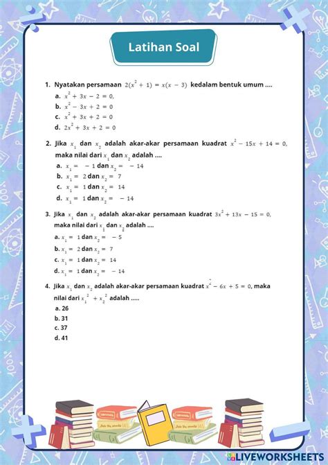 7337926 Latihan Soal Persamaan Kuadrat Arif Rahman