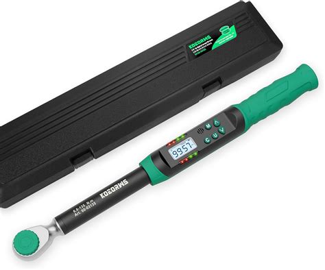 KOEORWS 3 8 Inch Drive Digital Torque Wrench 5 02 99 57Ft Lb 6 8 135N