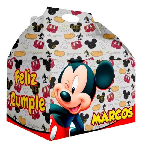 75 Caja Dulcera Bolo Fiesta Infantil Micky Envío Gratis