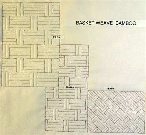 Youtube Sample Showing How To Create A Basket Weave Or Bamboo