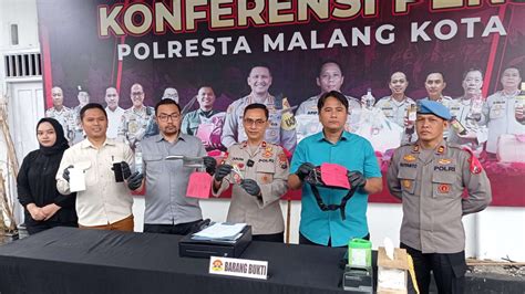 Kapolsek Klojen Kasat Reskrim Polresta Makota Bersama Kasi Humas