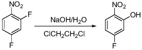 Method For Simultaneously Synthesizing Fluoro Nitrophenol And