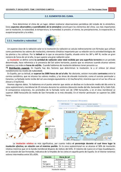 Elementos Del Clima Apuntes De Geografía Docsity