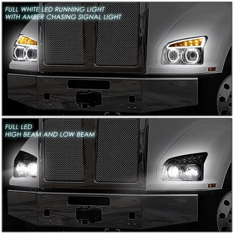 DNA 2019 2022 Kenworth T880 Sequential LED Halo Projector Headlight