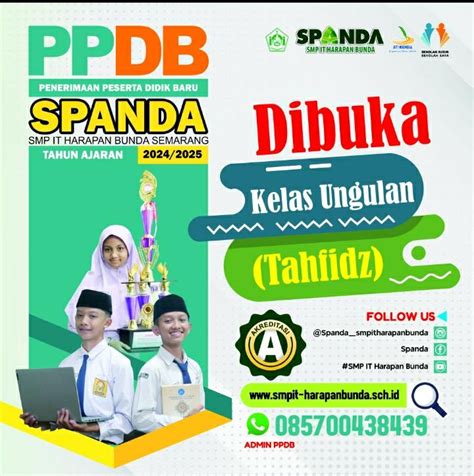 Dibuka Kelas Unggulan Tahfidz Smpit Harapan Bunda Semarang Tahun