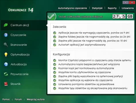 Galeria zdjęć Zrzuty ekranu Screenshoty Odkurzacz