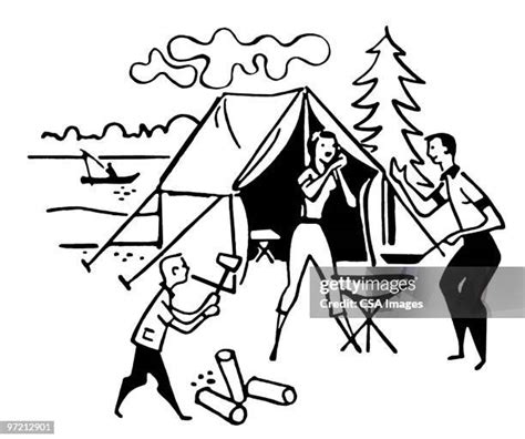 176 Couple Camping High Res Illustrations Getty Images