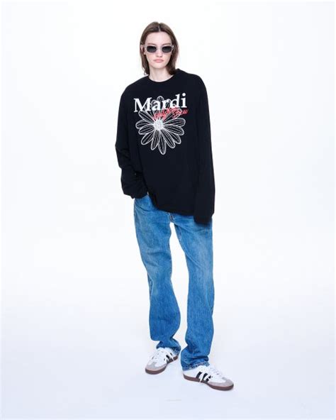 Musinsa Mardi Mercredi Unisex Tshirt Long Sleeve Flowermardi Halftime