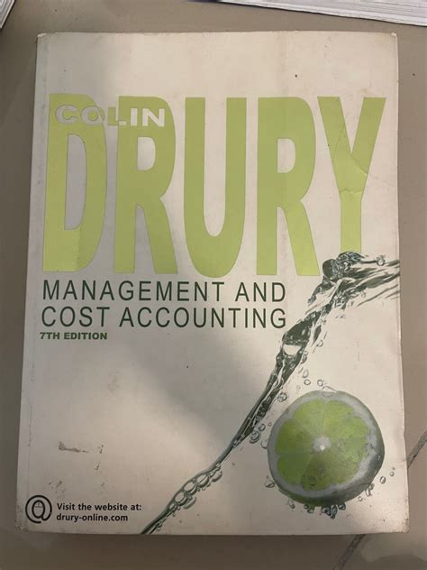 Colin Drury Management And Cost Accounting Th Edition Hobbies Toys