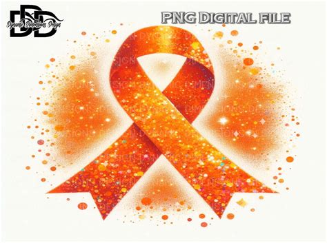 Orange Awareness Ribbon Graphic By Dynamic Dimensions · Creative Fabrica