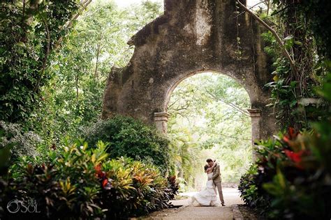 Stunning Ancient Arch At A Colonial Hacienda In Yucatan For A