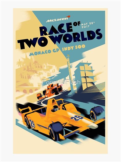 Race Of Two Worlds Mclaren Sticker For Sale By Formulaflash Redbubble