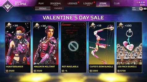 2023 VALENTINE SALE Event Skins In Apex Legends YouTube