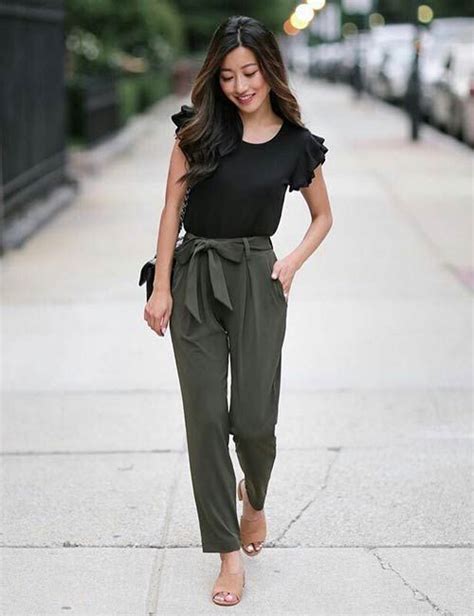 15 Olive Green Pant Outfit Ideas For Women Comfy Stylish Artofit