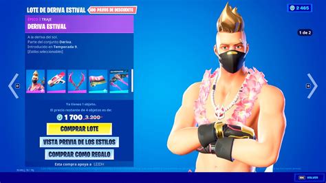 Vuelve Skin Deriva Estival Nueva Tienda Fortnite Hoy 02 De Julio Tienda De Fortnite Youtube