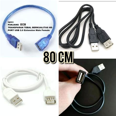 Jual Kabel Usb Sambung Perpanjangan Male To Female Cm M