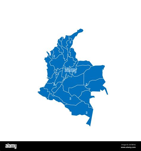 Colombia Political Map Of Administrative Divisions Departments And