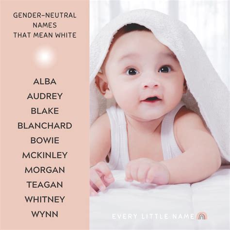 100 Names That Mean White For Boys And Girls Every Little Name